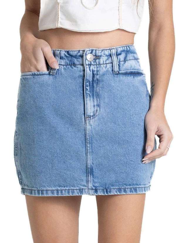 Sawary - Saia Jeans Sawary - 280793 Azul