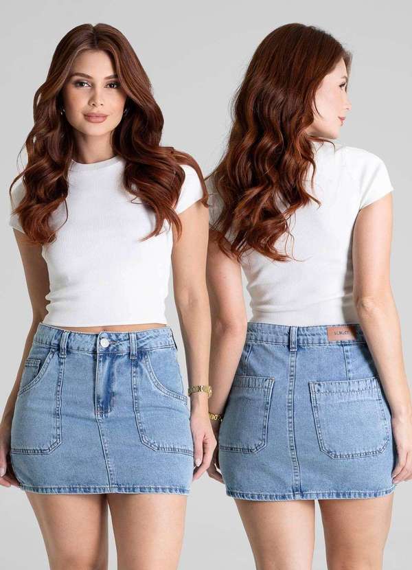 Sawary - Saia Jeans Sawary - 281204 Azul 6