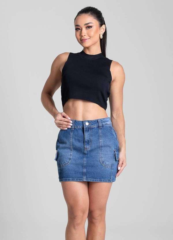 Sawary - Saia Jeans Sawary - 281775 Azul 2