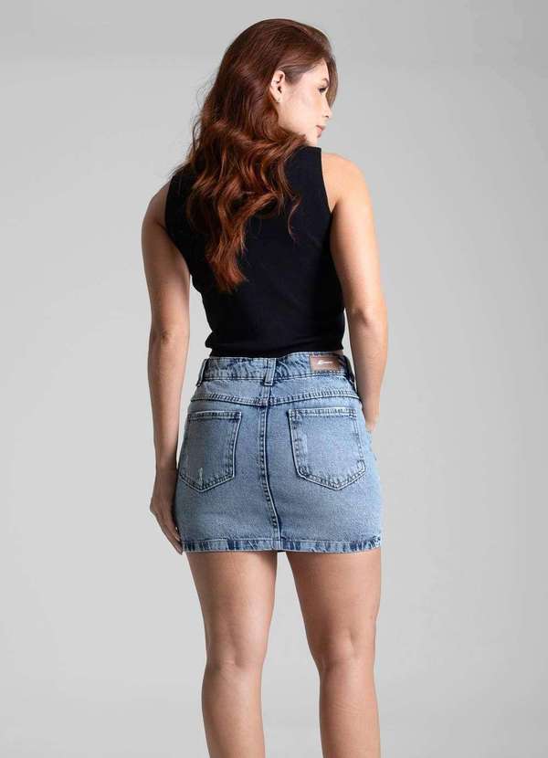 Sawary - Saia Jeans Sawary - 282286 Azul 4