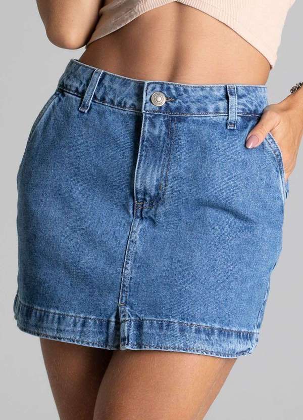 Sawary - Saia Jeans Sawary Azul 5