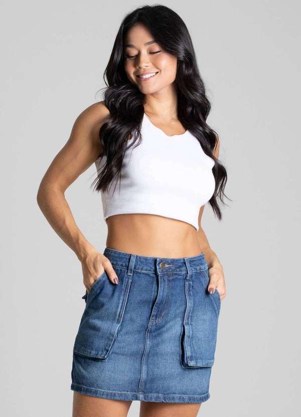 Sawary - Saia Jeans Sawary Azul 2