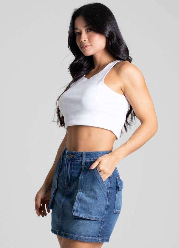 Sawary - Saia Jeans Sawary Azul 3