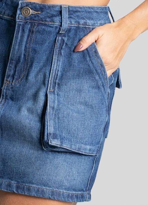 Sawary - Saia Jeans Sawary Azul 6