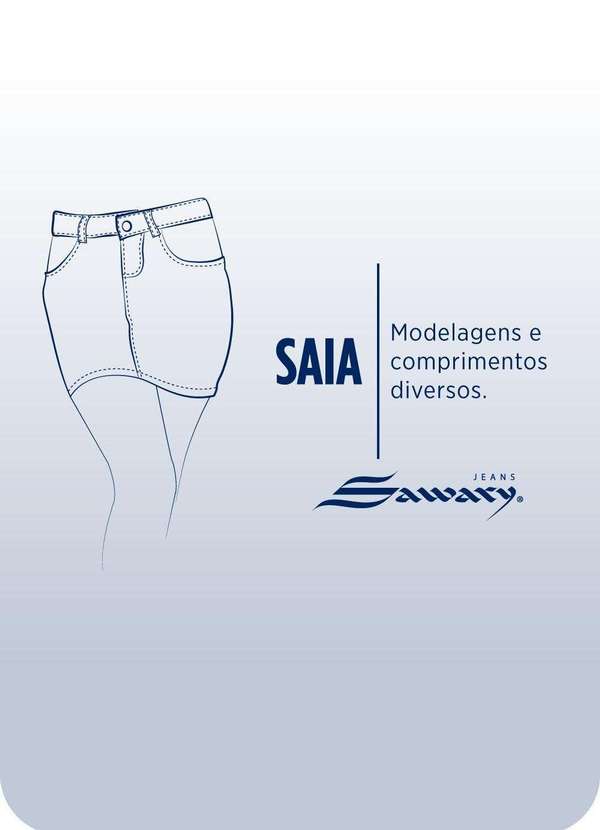 Sawary - Saia Jeans Sawary Midi - 278483 Azul 8