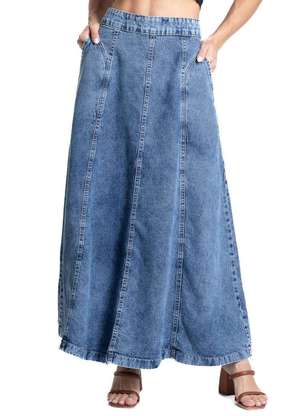 Saia Jeans Sawary Midi - 281984 - SAWARY