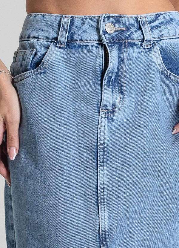 Sawary - Saia Jeans Sawary Midi - 281986 Azul 5