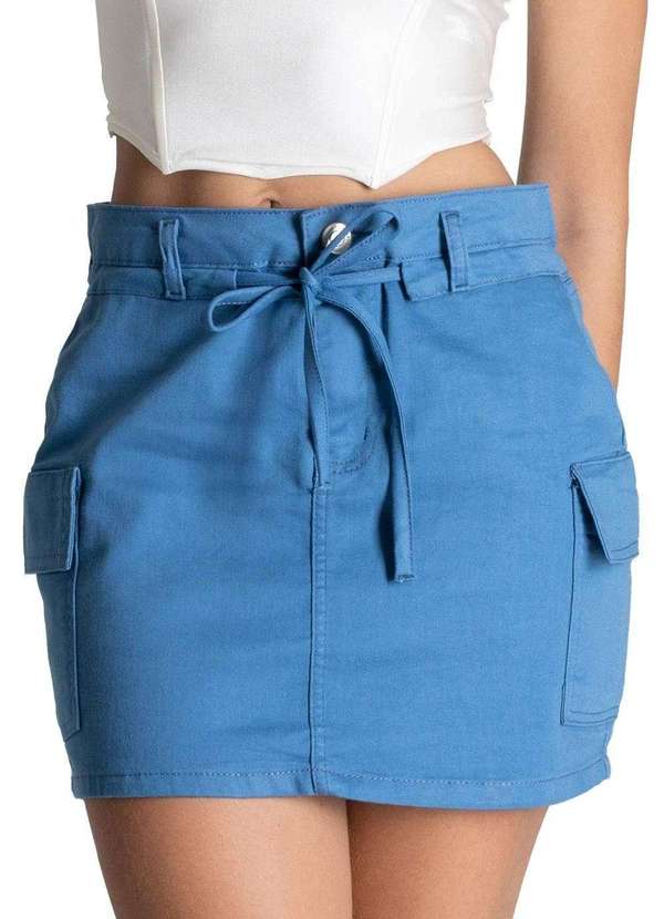 Sawary - Saia Sarja Sawary Azul