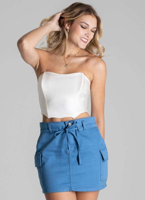 Sawary - Saia Sarja Sawary Azul 2