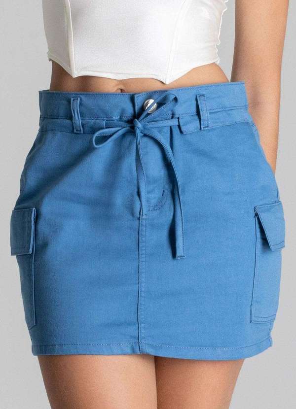 Sawary - Saia Sarja Sawary Azul 5