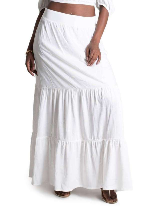 Sawary - Saia Sawary Midi Branco