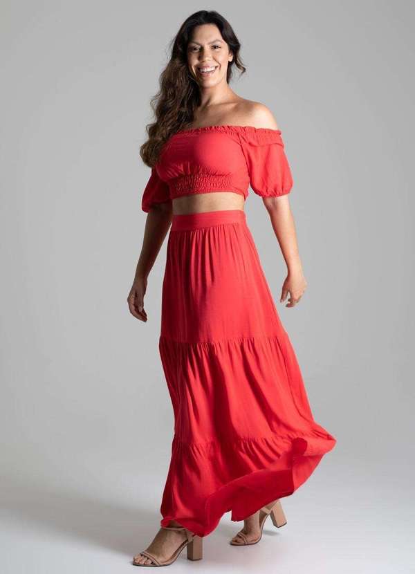 Sawary - Saia Sawary Midi - 276396 Vermelho 4