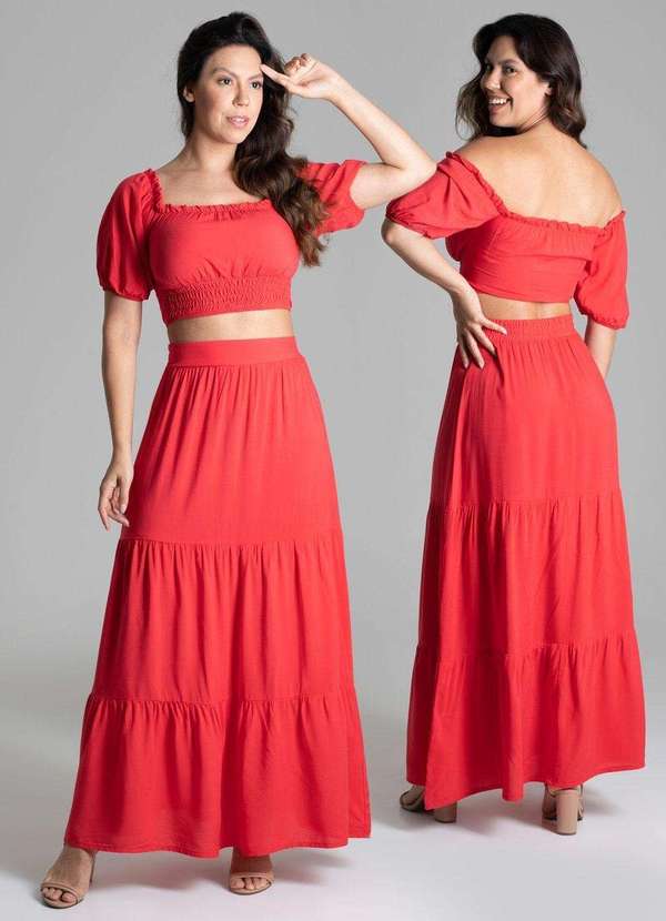 Sawary - Saia Sawary Midi - 276396 Vermelho 7
