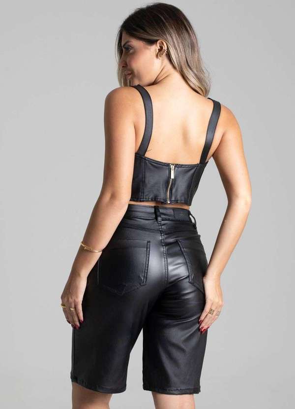 Sawary - Bermuda Resinada Sawary - 277147 Preto 5