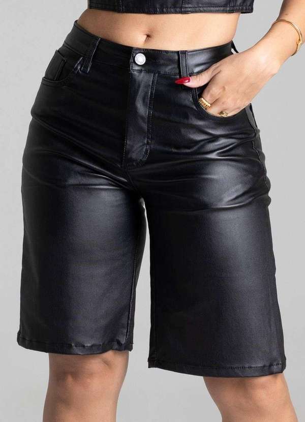 Sawary - Bermuda Resinada Sawary - 277147 Preto 4