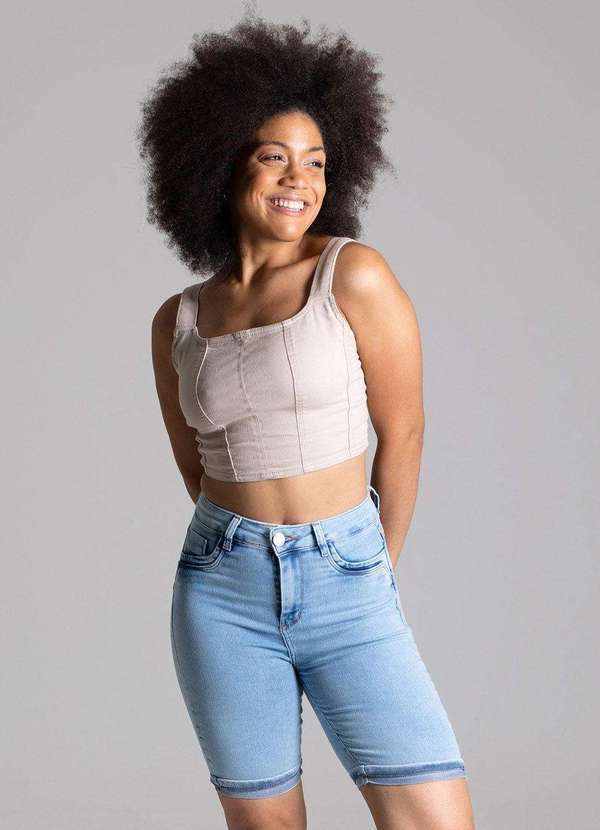 Sawary - Bermuda Jeans Sawary - 275809 Azul