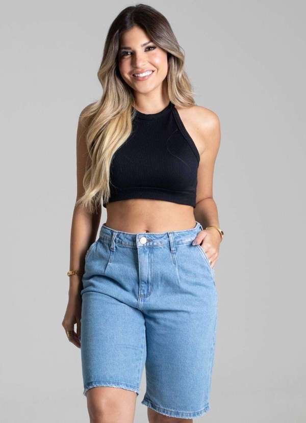 Sawary - Bermuda Jeans Sawary - 277245 Azul