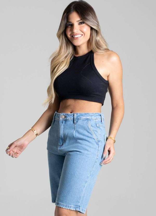 Sawary - Bermuda Jeans Sawary - 277245 Azul 2