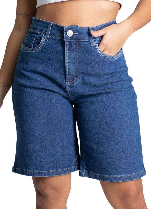 Sawary - Bermuda Jeans Sawary Azul