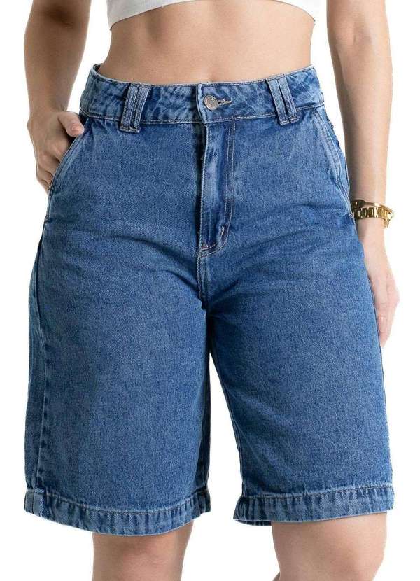 Sawary - Bermuda Jeans Sawary - 280606 Azul