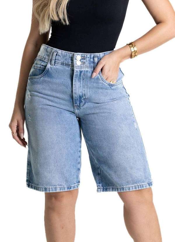 Sawary - Bermuda Jeans Sawary - 281039 Azul