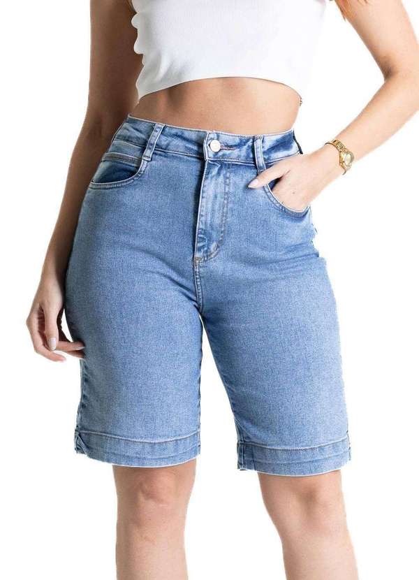 Sawary - Bermuda Jeans Sawary - 281078 Azul