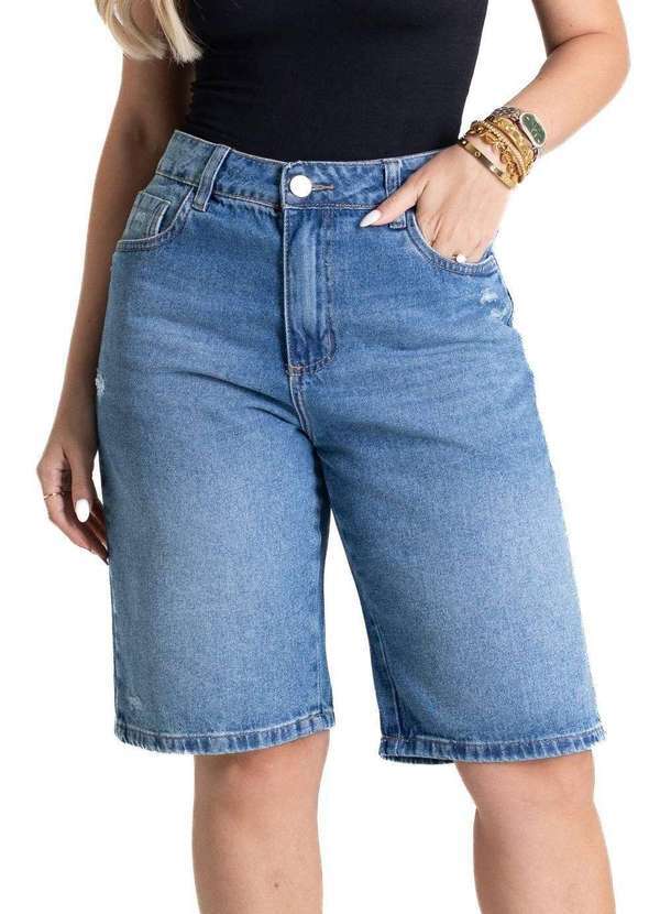 Sawary - Bermuda Jeans Sawary - 281119 Azul