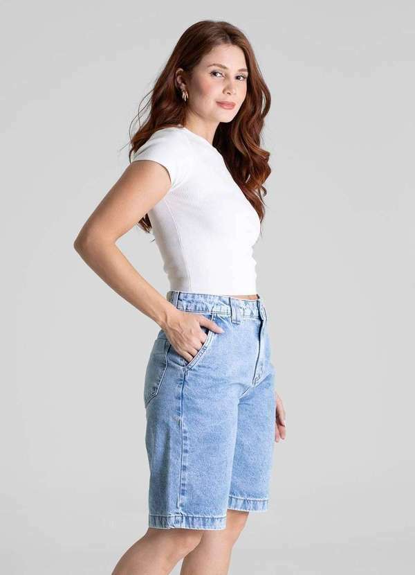 Sawary - Bermuda Jeans Sawary - 281382 Azul 5