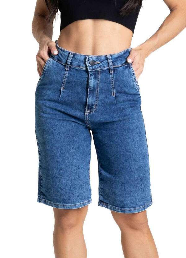 Sawary - Bermuda Jeans Sawary - 281568 Azul