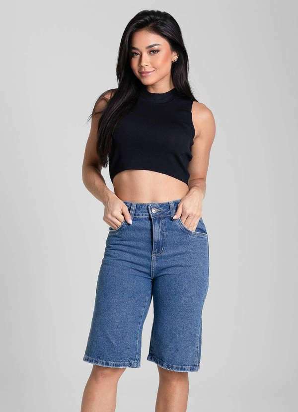 Sawary - Bermuda Jeans Sawary - 281977 Azul 2