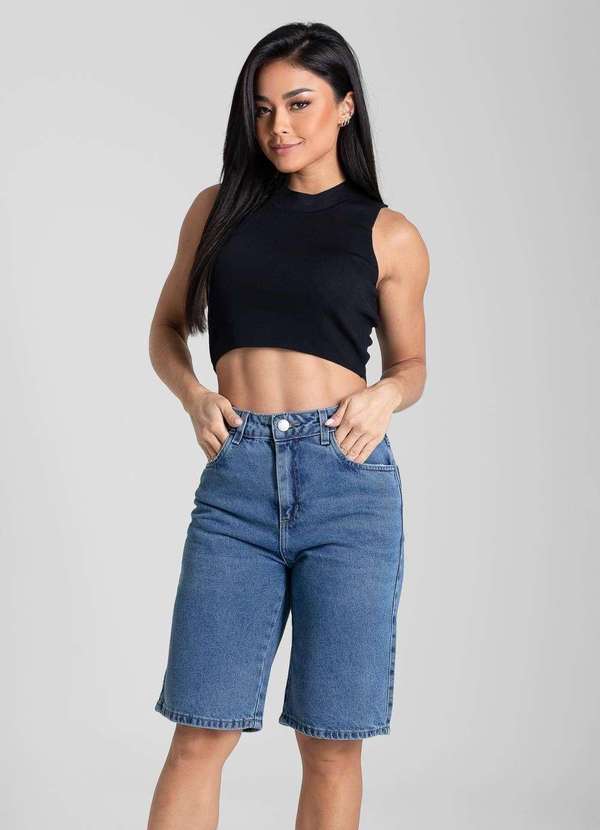 Sawary - Bermuda Jeans Sawary - 282198 Azul 2