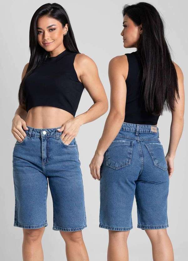 Sawary - Bermuda Jeans Sawary - 282198 Azul 6