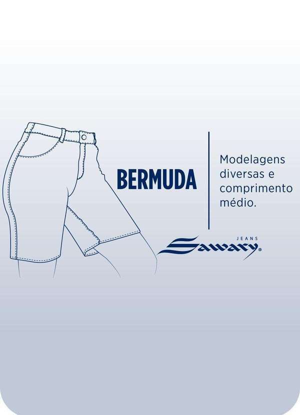 Sawary - Bermuda Jeans Sawary - 282198 Azul 7