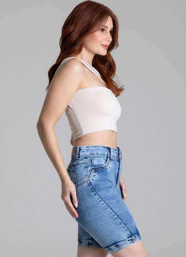 Sawary - Bermuda Jeans Sawary Levanta Bumbum - 278435 Azul 3