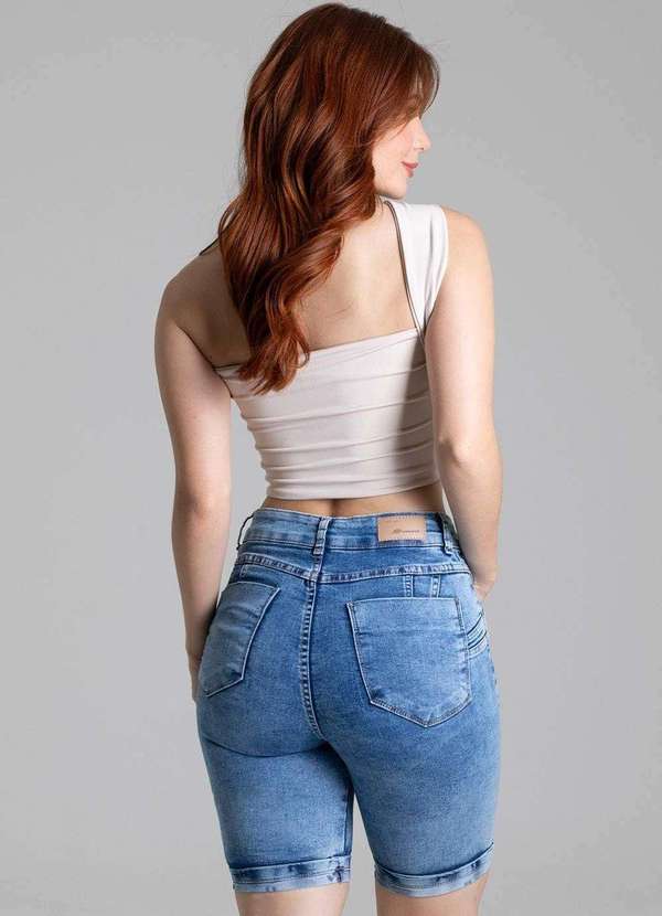 Sawary - Bermuda Jeans Sawary Levanta Bumbum - 278435 Azul 4