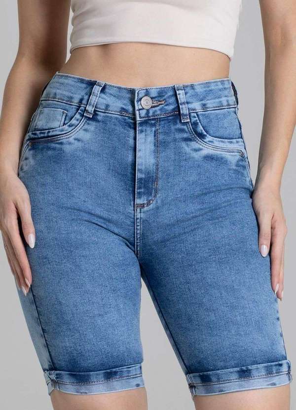 Sawary - Bermuda Jeans Sawary Levanta Bumbum - 278435 Azul 5
