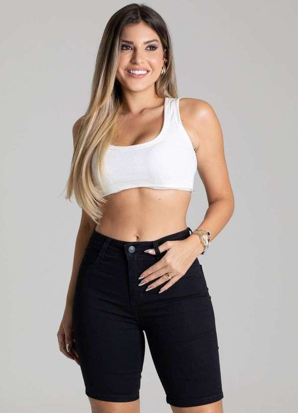 Sawary - Bermuda Sarja Sawary - 277244 Preto
