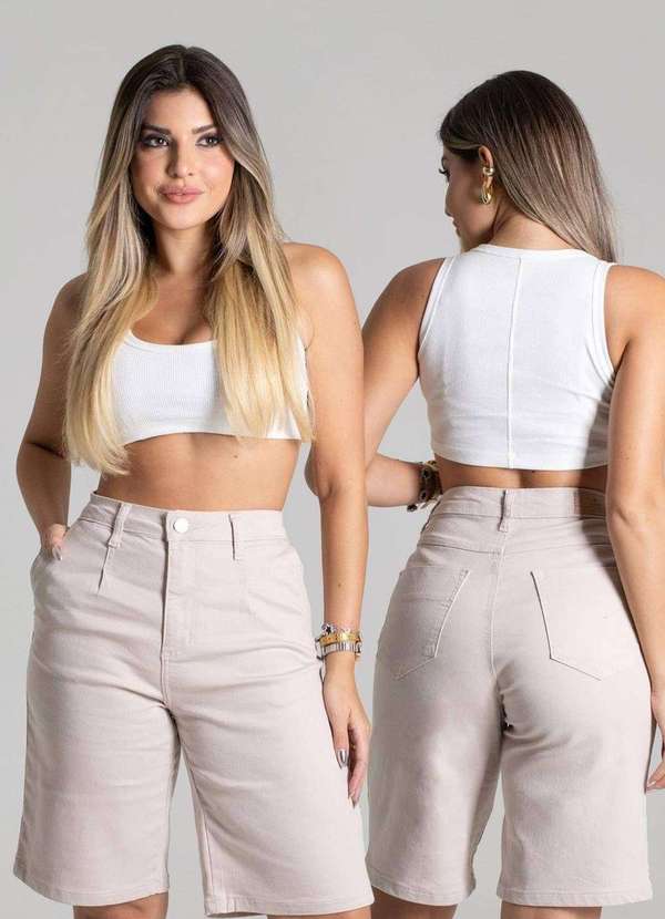 Sawary - Bermuda Sarja Sawary - 277255 Bege 5