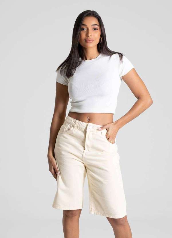 Sawary - Bermuda Sarja Sawary - 281589 Amarelo 2