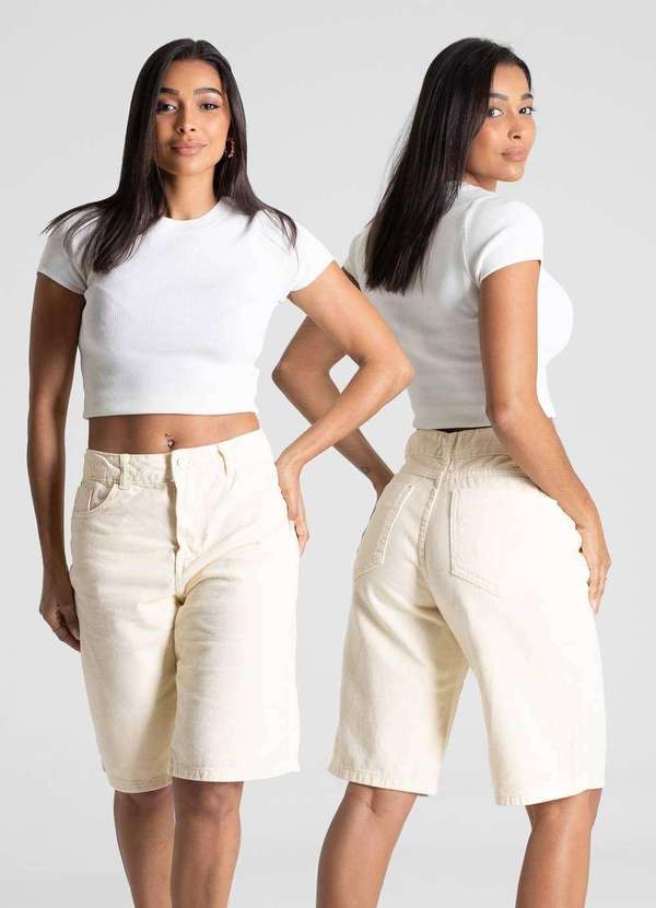 Sawary - Bermuda Sarja Sawary - 281589 Amarelo 6