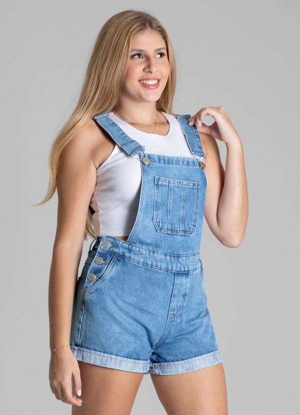 Sawary - Jardineira Jeans Sawary Azul 2