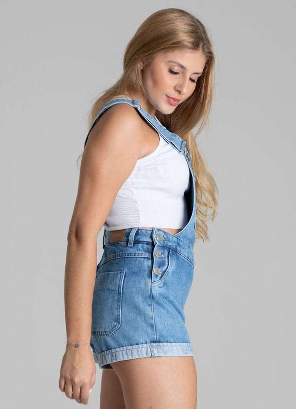 Sawary - Jardineira Jeans Sawary Azul 3