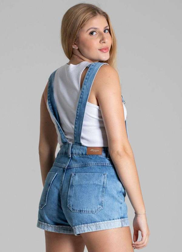 Sawary - Jardineira Jeans Sawary Azul 4