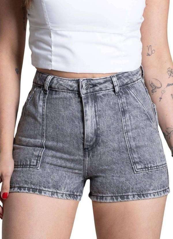 Sawary - Shorts Jeans Sawary - 278238 Preto