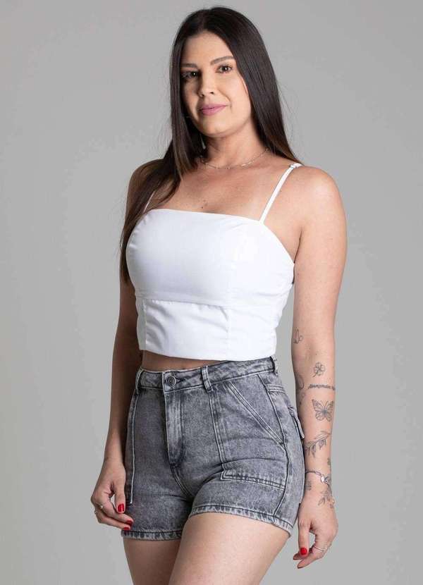 Sawary - Shorts Jeans Sawary - 278238 Preto 3