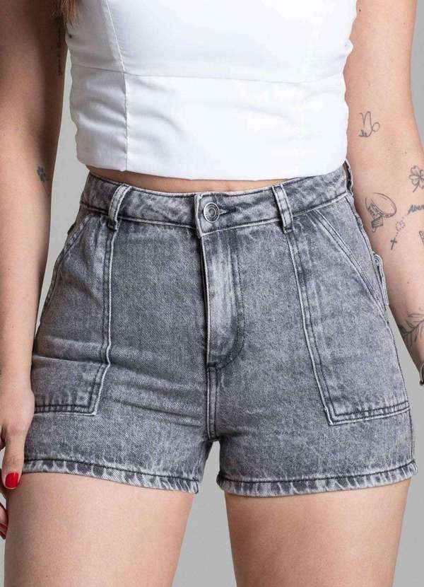 Sawary - Shorts Jeans Sawary - 278238 Preto 5