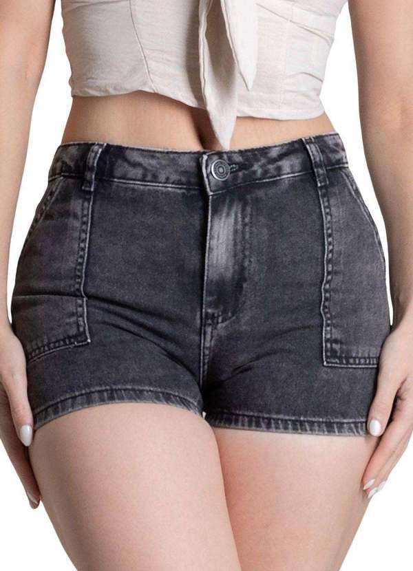 Sawary - Shorts Jeans Sawary - 278240 Preto