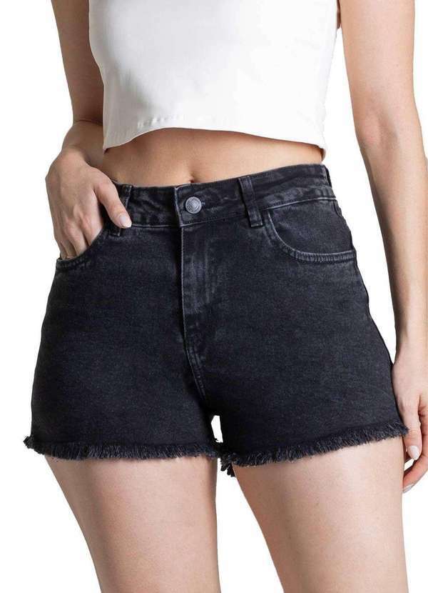 Sawary - Shorts Jeans Sawary - 278389 Preto