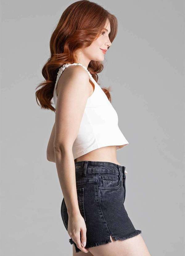 Sawary - Shorts Jeans Sawary - 278389 Preto 3