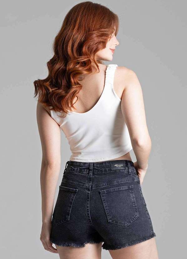 Sawary - Shorts Jeans Sawary - 278389 Preto 4